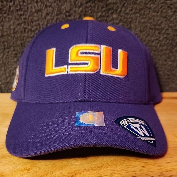 Top of the World LSU Purple Baseball Velcro Hat - New - Picture 1 of 8